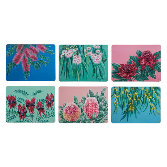 Ashdene Native Flora placemat set PRE-ORDER