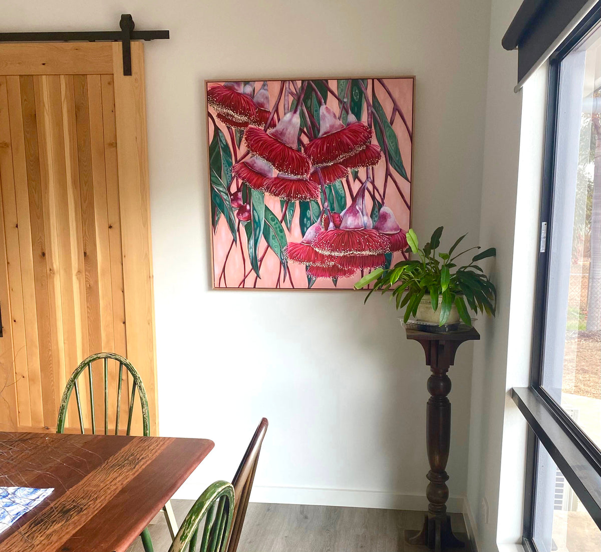 'Silver Princess' flowering gum canvas print