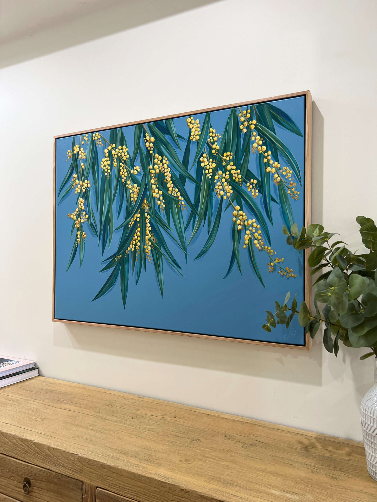 'Golden Hour' Wattle - Original framed artwork