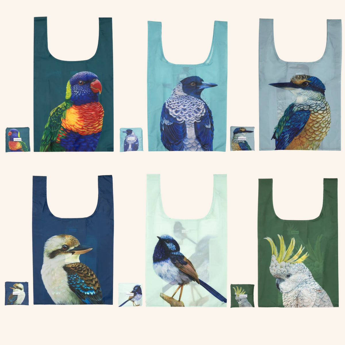 Ashdene Modern Birds Recycled Shopping Bag PRE-ORDER