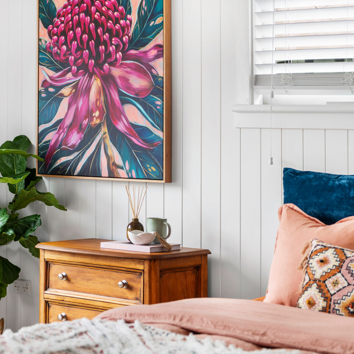 'Inner Beauty' - Waratah canvas print