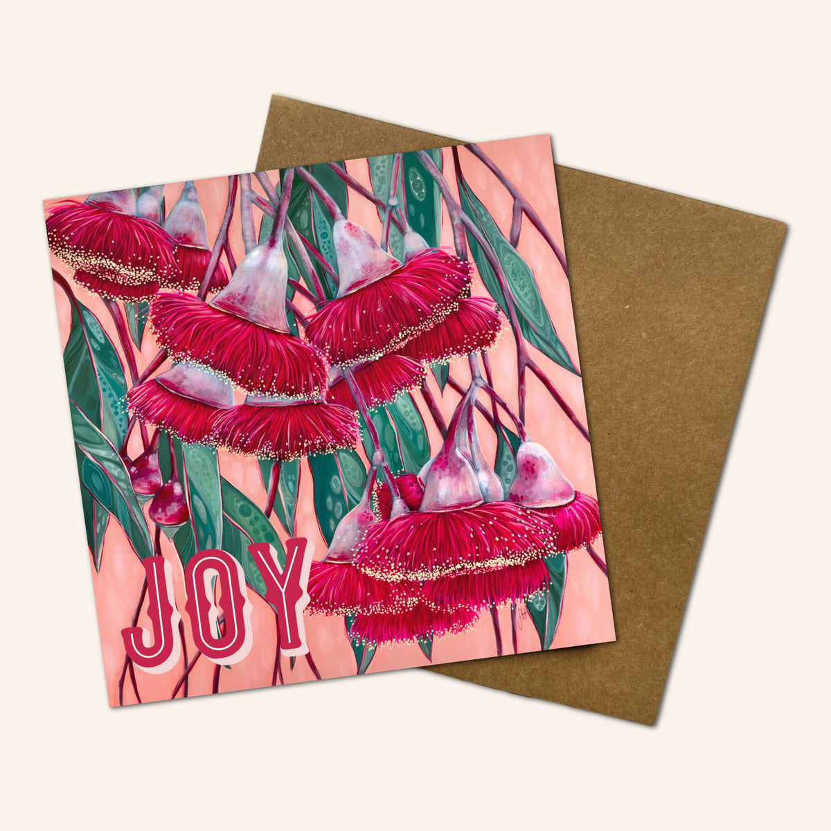 Silver Princess Flowering Gum Christmas Card