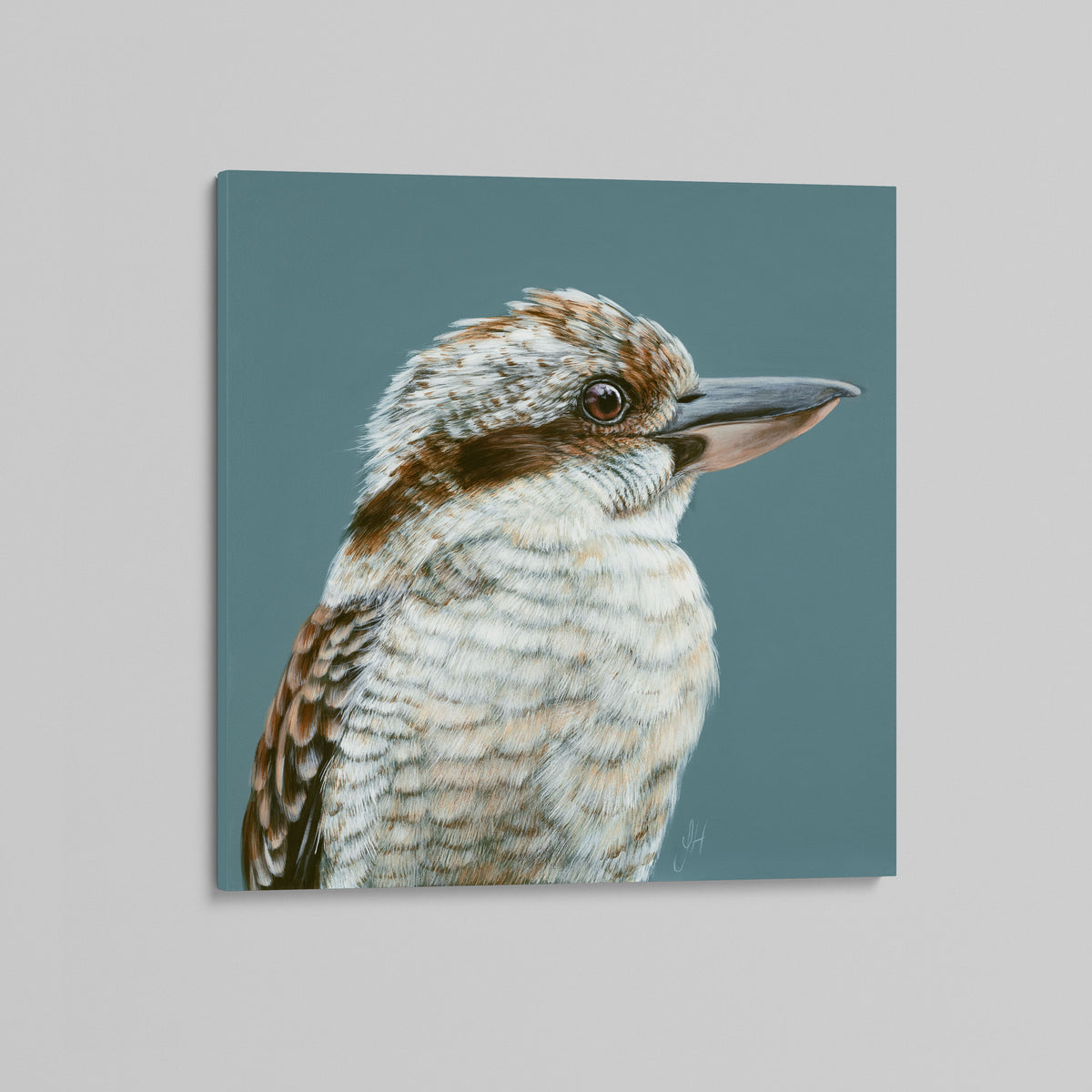Winnie the Laughing Kookaburra canvas print