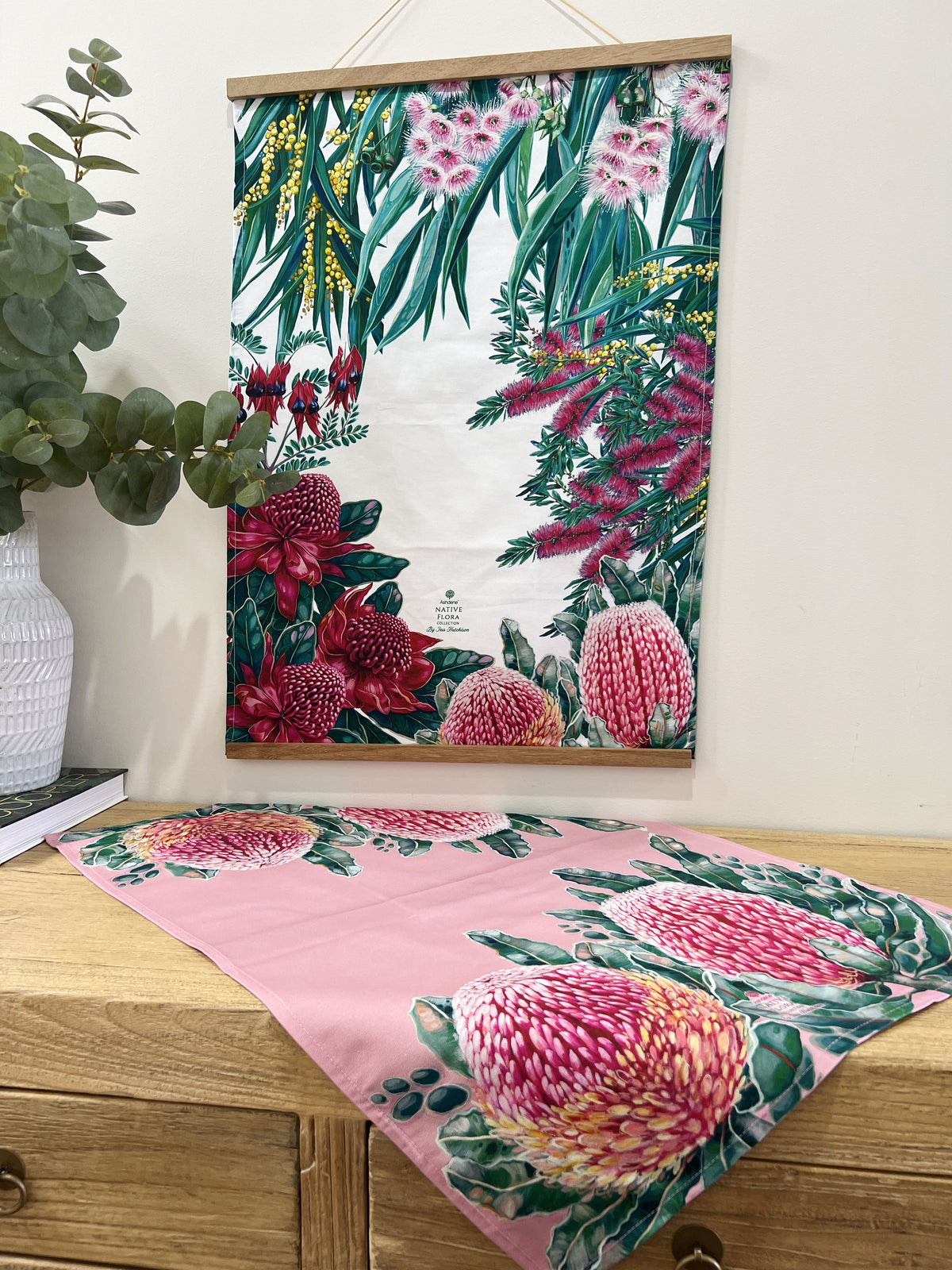 Ashdene Native Flora Tea Towel set of 2 PREORDER
