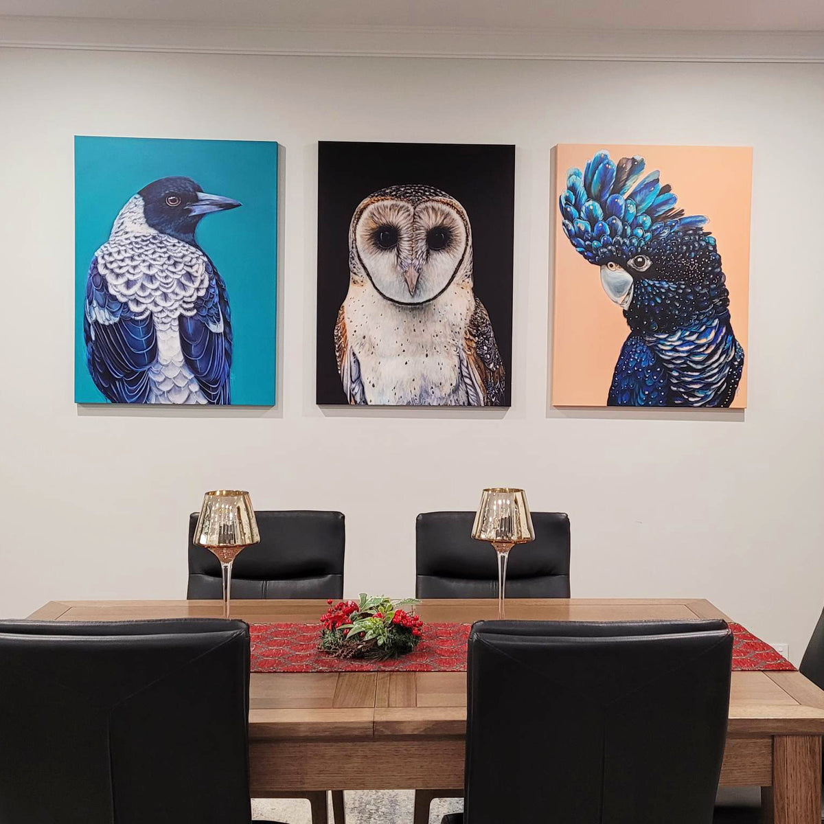 &#39;Jarrah&#39; The Red Tailed Black Cockatoo canvas print