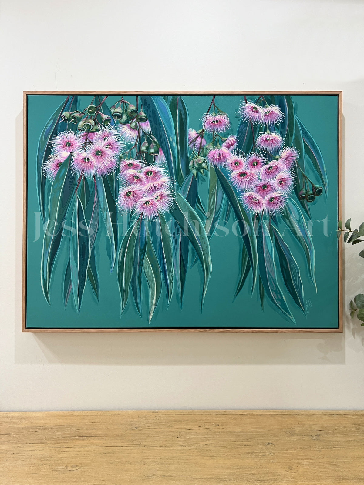 &#39;Flourish&#39; Flowering Gum - Original framed artwork