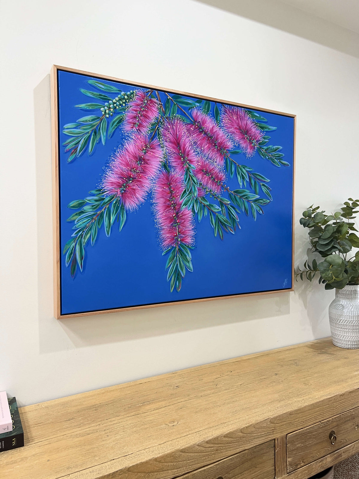 'Happy Days' Bottlebrush original framed artwork