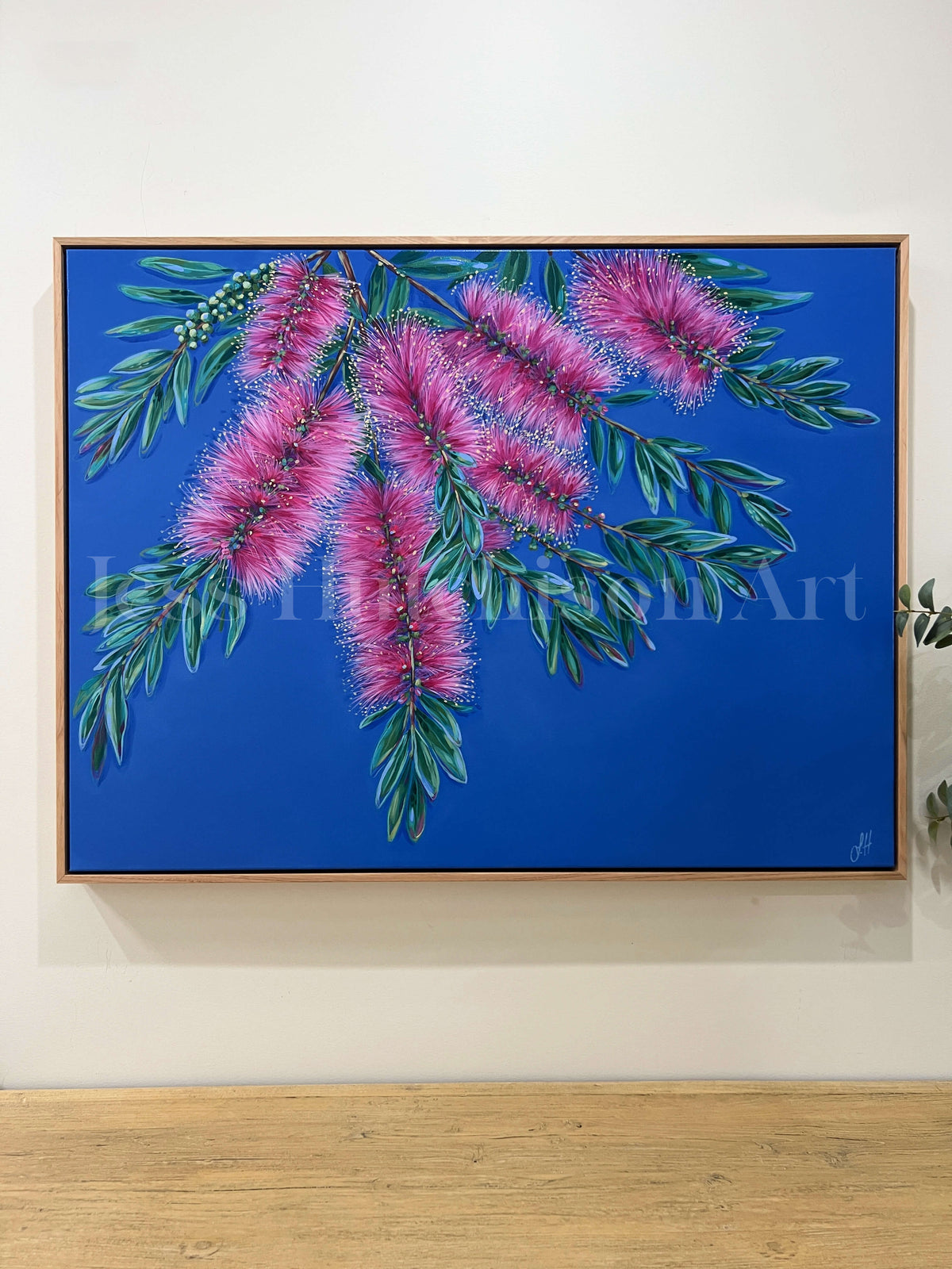 'Happy Days' Bottlebrush original framed artwork