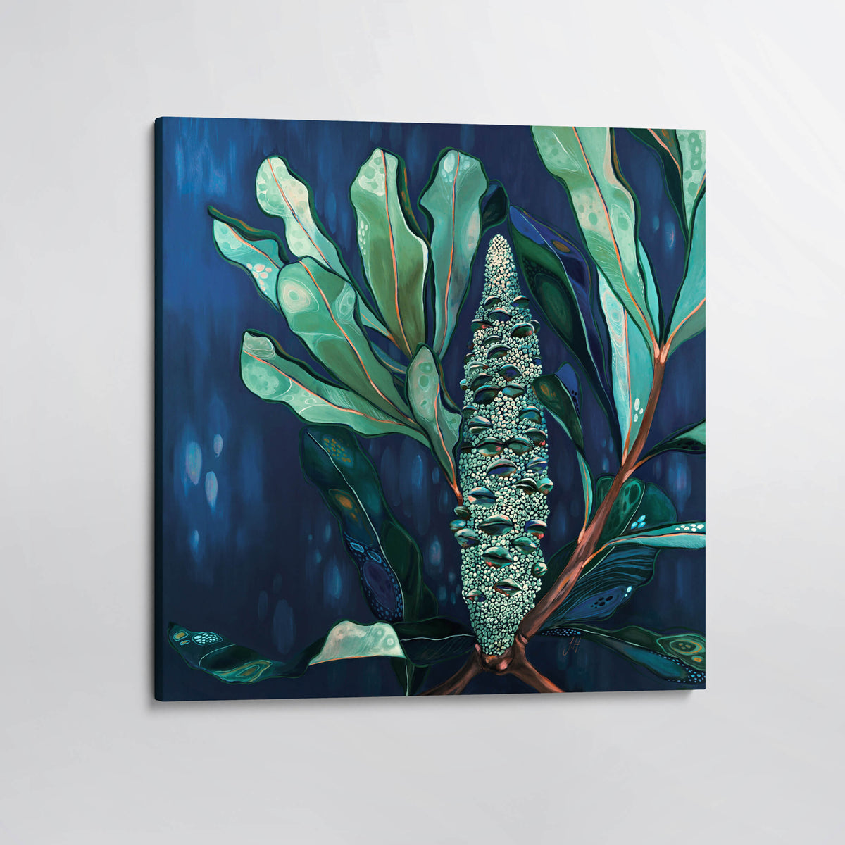 'Midnight Banksia' canvas print