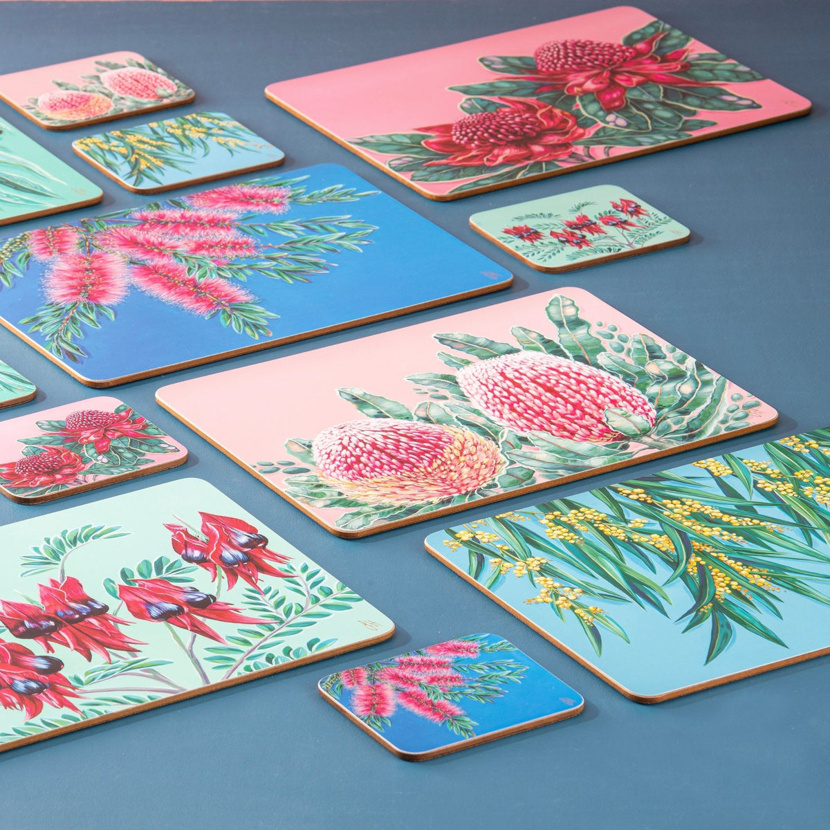 Ashdene Native Flora coaster set PRE-ORDER