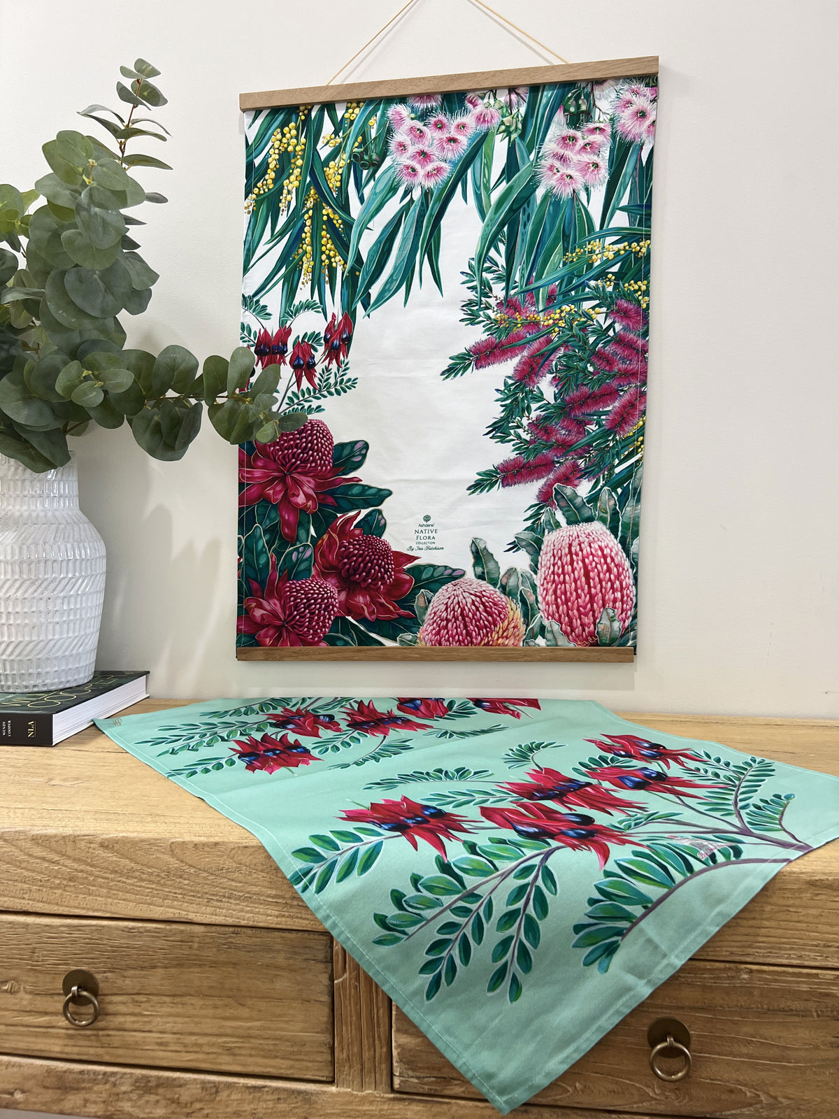 Ashdene Native Flora Tea Towel set of 2 PREORDER