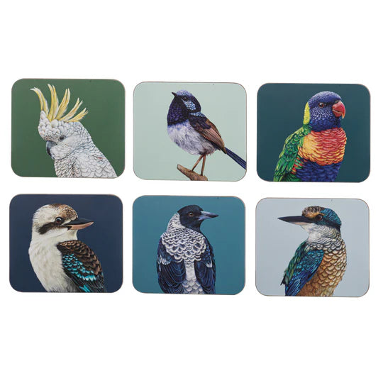 Ashdene Modern Birds coaster set