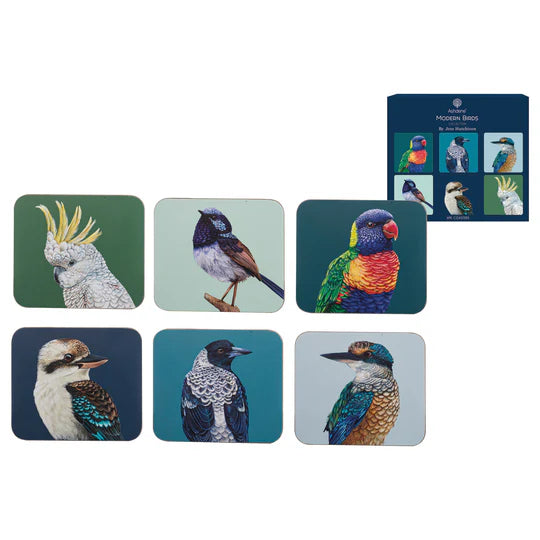 Ashdene Modern Birds coaster set