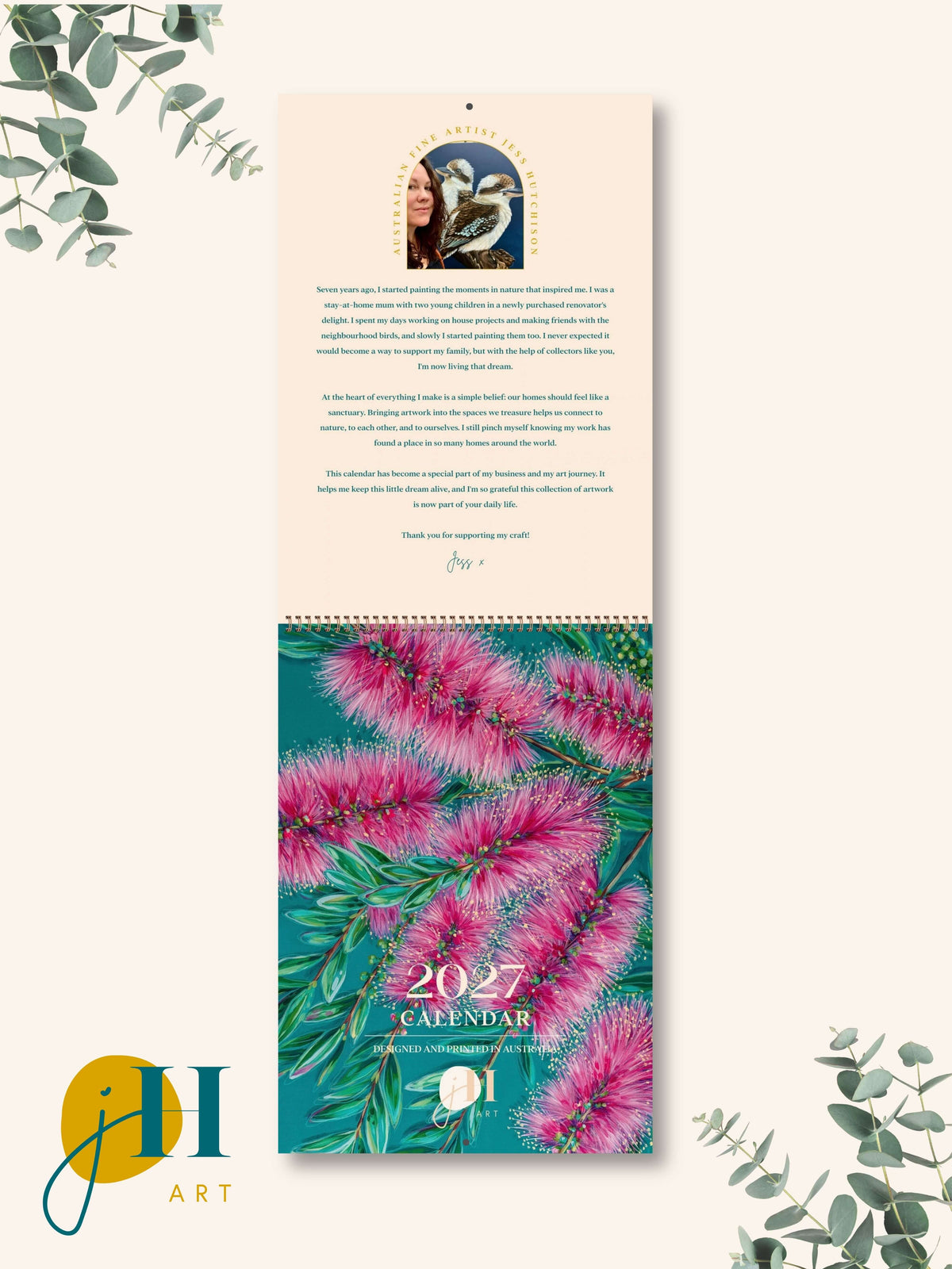 PRE-ORDER A4 size 2027 Premium Art Calendar