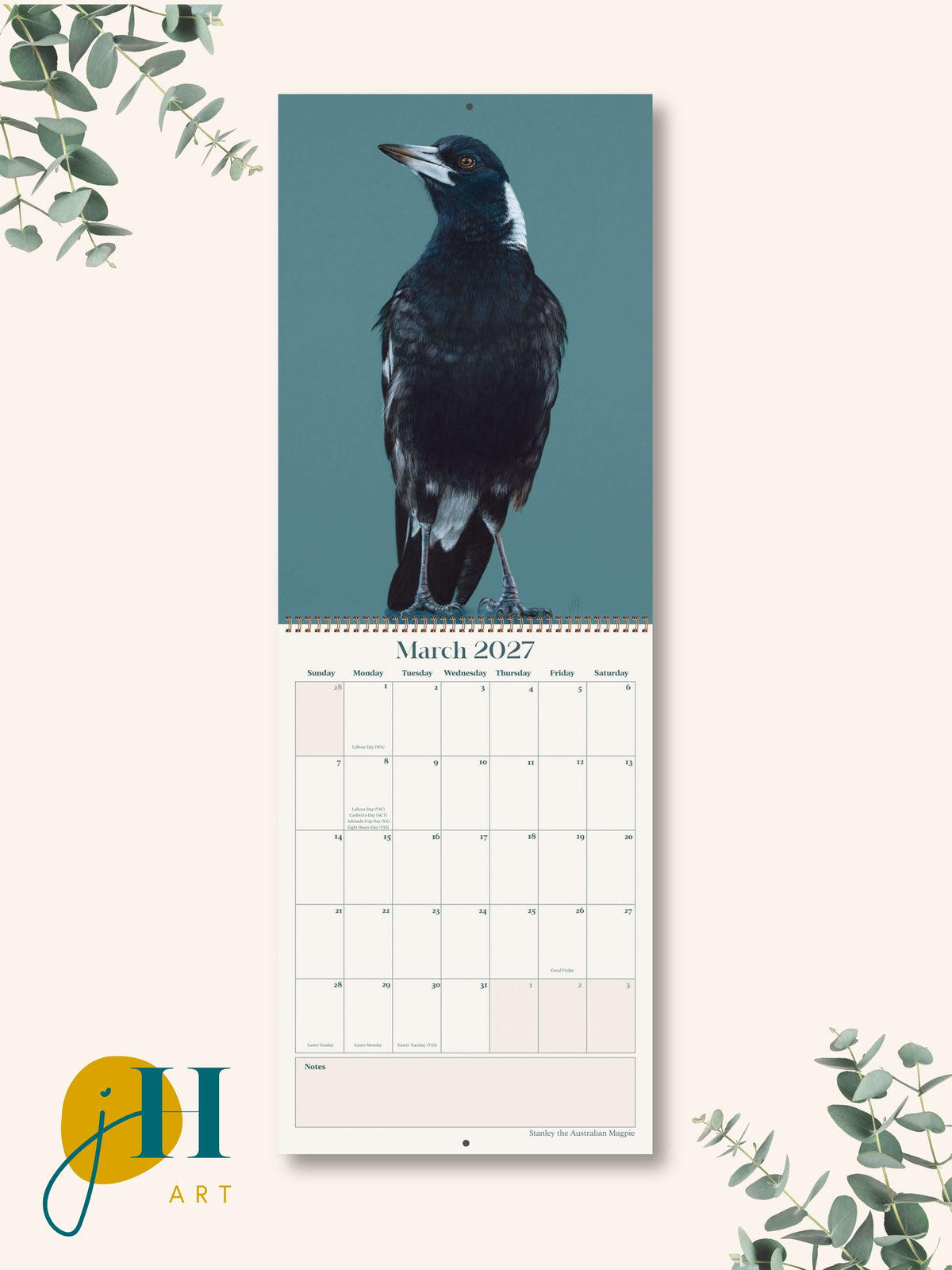 PRE-ORDER A4 size 2027 Premium Art Calendar