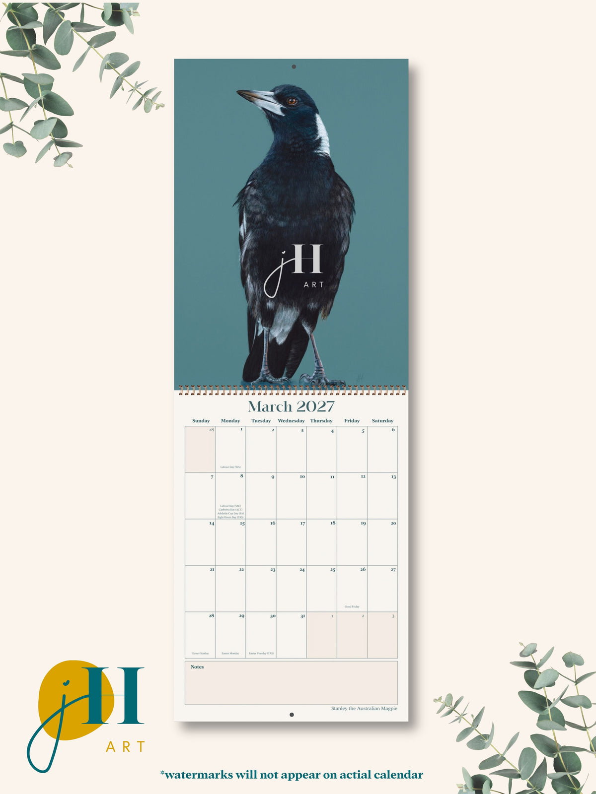 PRE-ORDER A4 size 2027 Premium Art Calendar (COMING SOON)