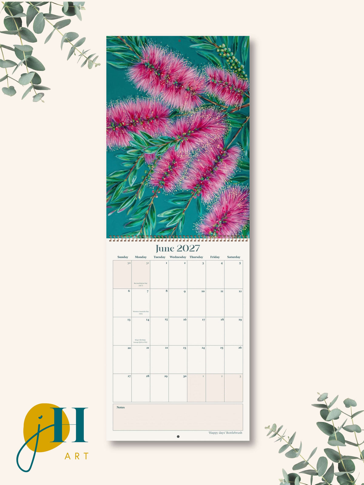 PRE-ORDER A4 size 2027 Premium Art Calendar