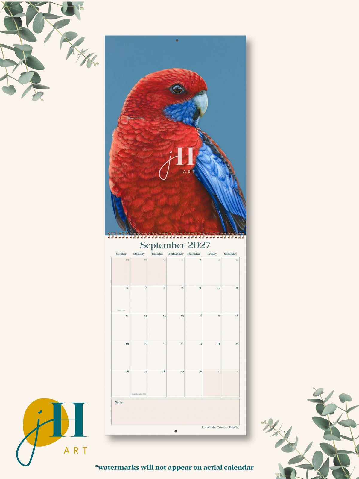 PRE-ORDER A3 size 2027 Premium Art Calendar (COMING SOON)