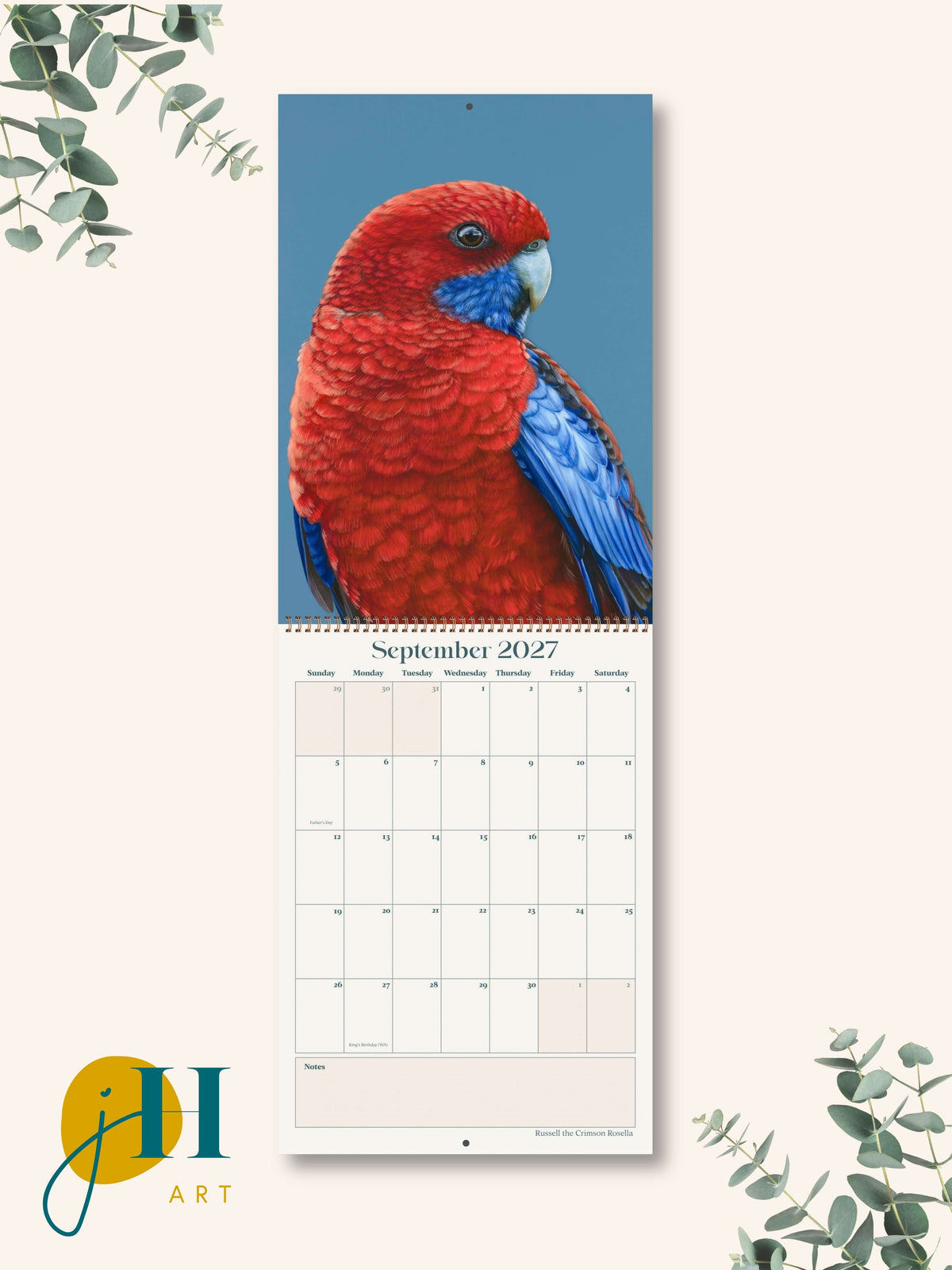 PRE-ORDER A4 size 2027 Premium Art Calendar