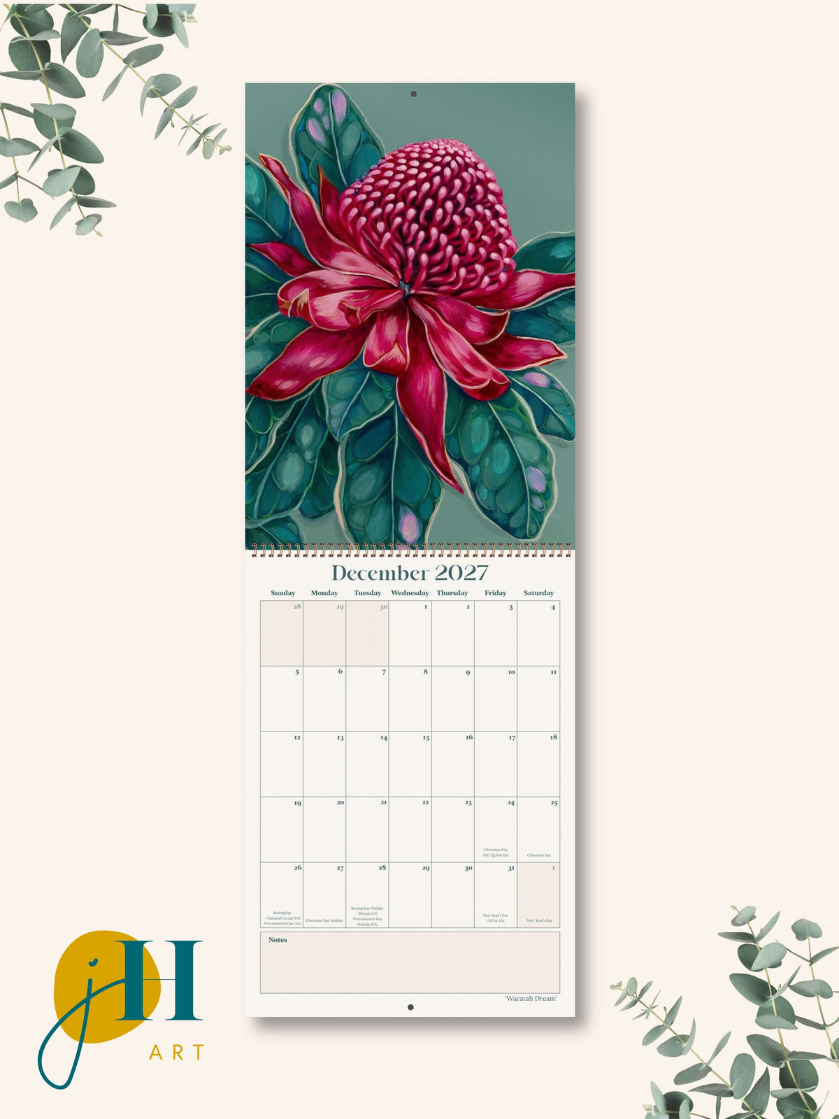 PRE-ORDER A4 size 2027 Premium Art Calendar