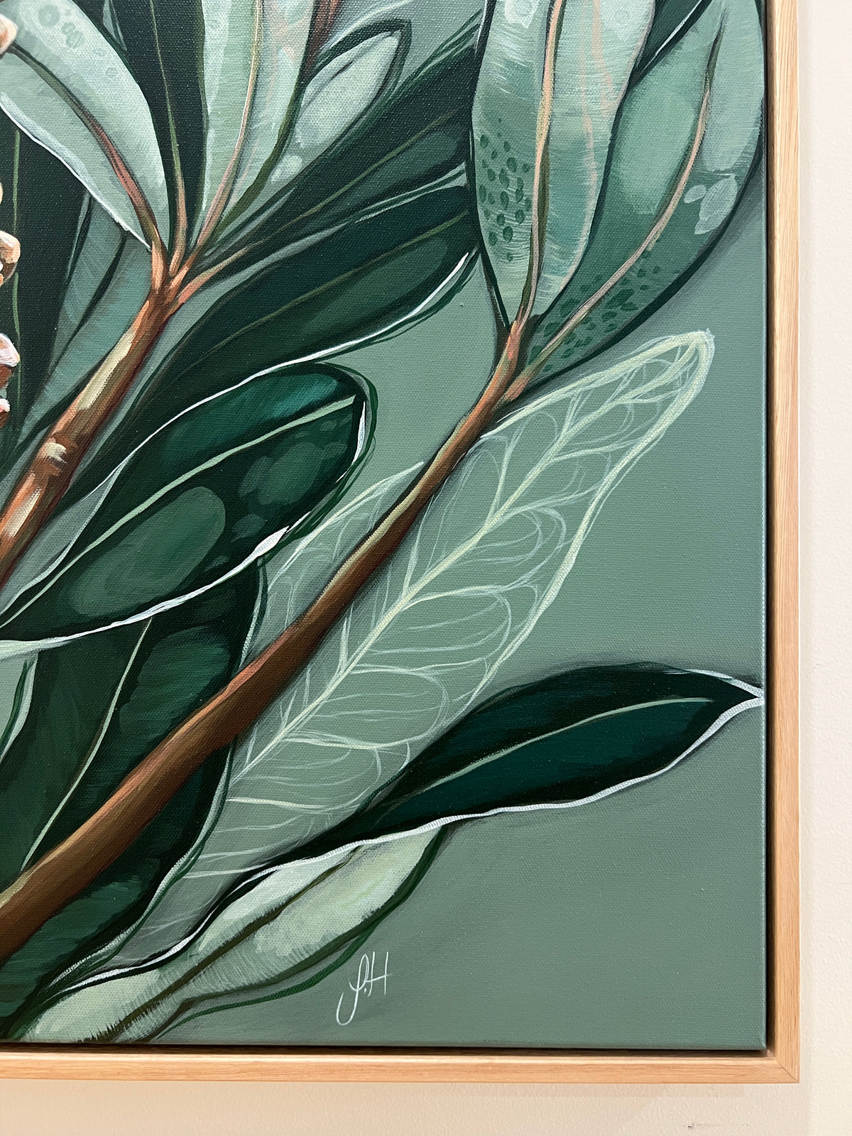 ‘Banksia Heart’ framed original artwork