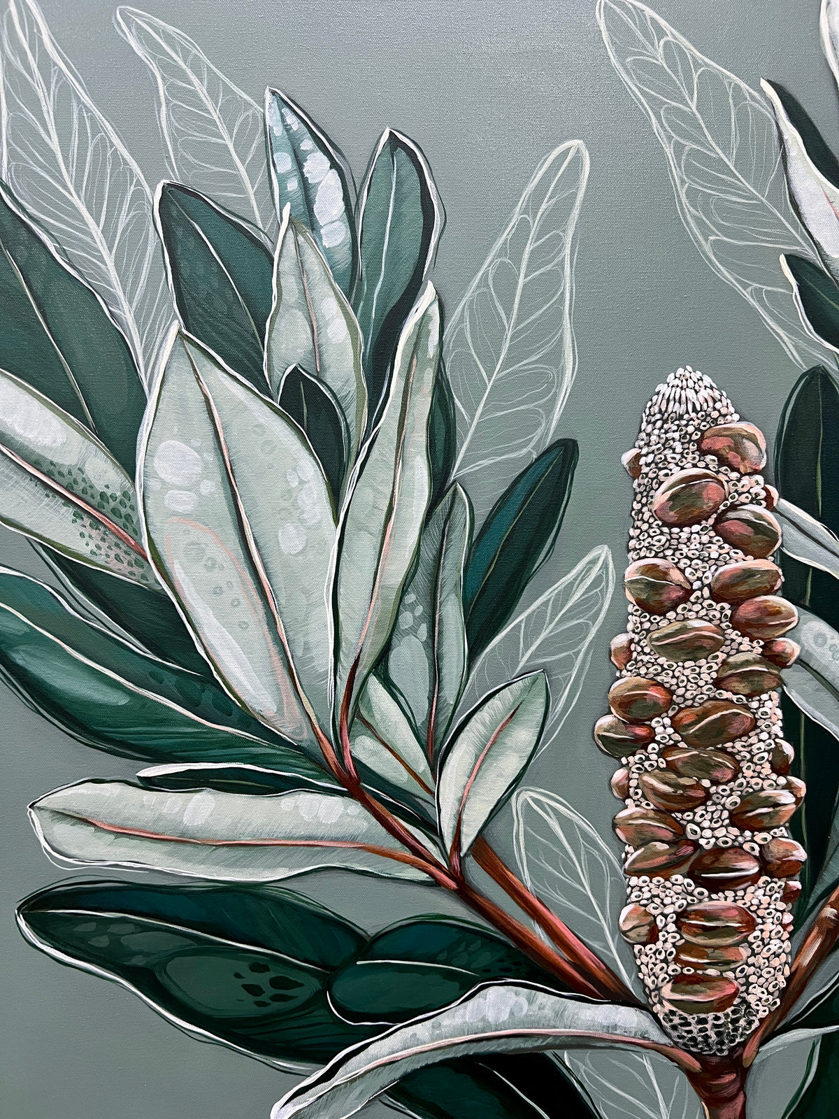 ‘Banksia Heart’ framed original artwork