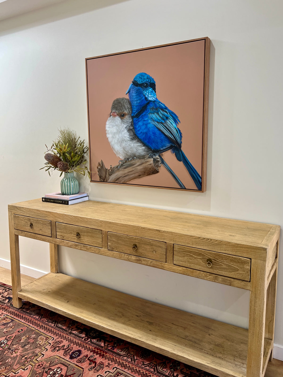 ‘Fred and Ginger’ Splendid Fairy-wren pair framed original artwork