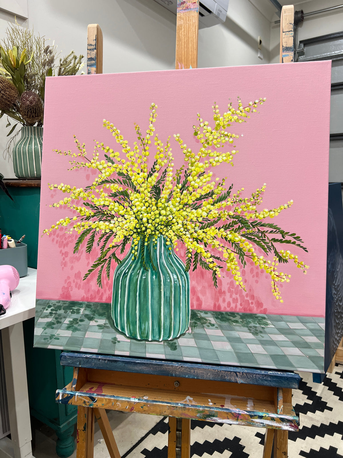 ‘Winter Wattle’ original framed artwork