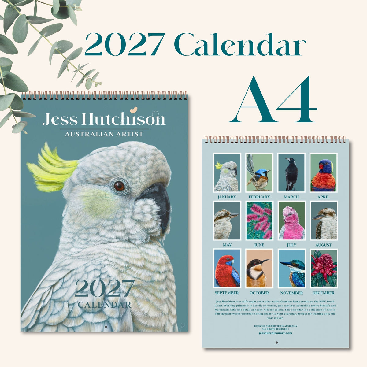 PRE-ORDER A4 size 2027 Premium Art Calendar (COMING SOON)