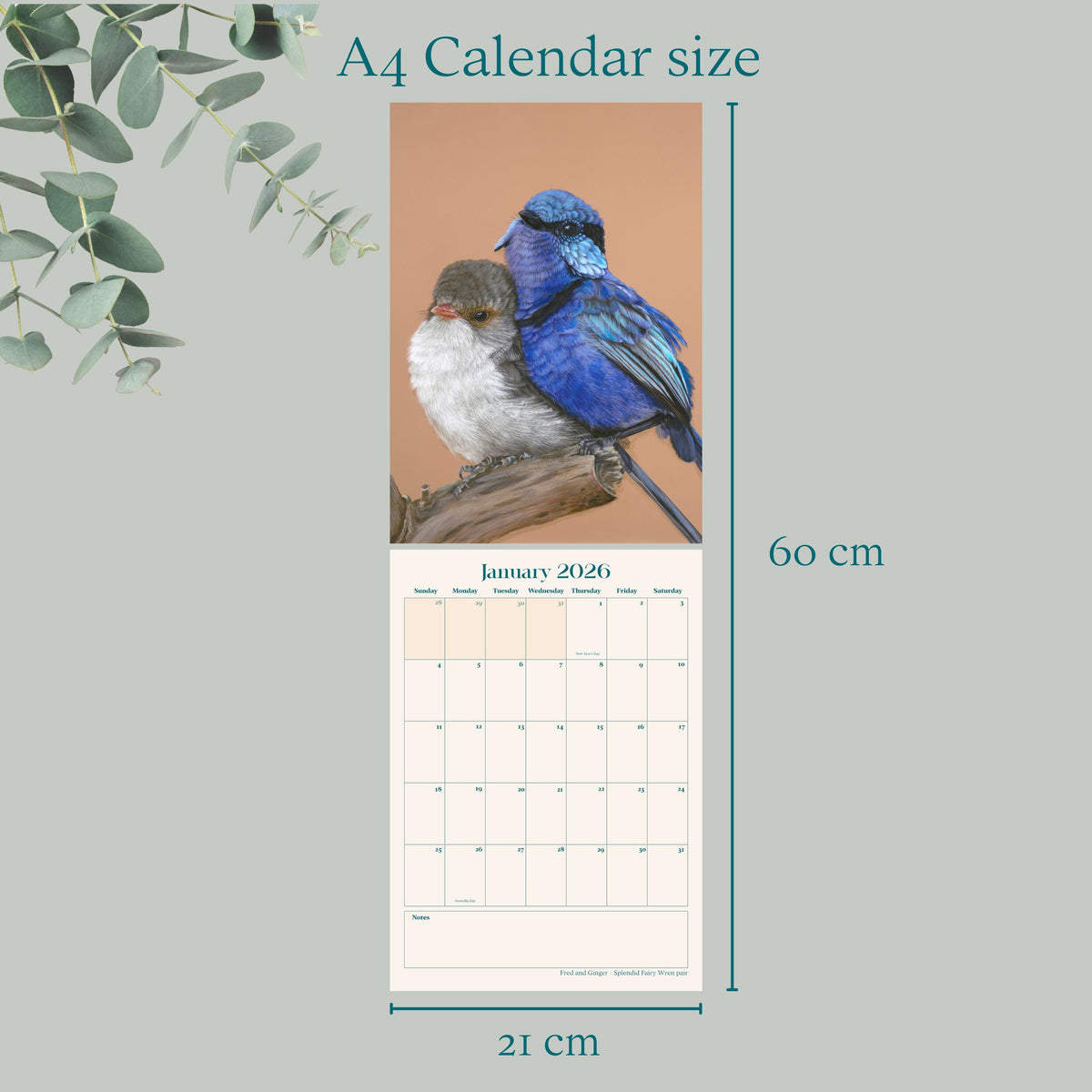 A4 size 2026 Premium Art Calendar PRE-ORDER (Shipped from 10th Dec)