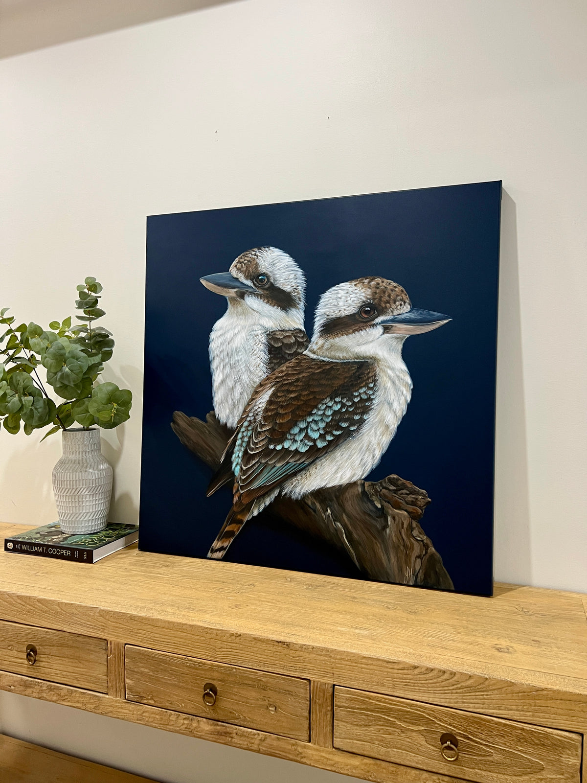 ‘Where you are’ Kookaburra framed original artwork