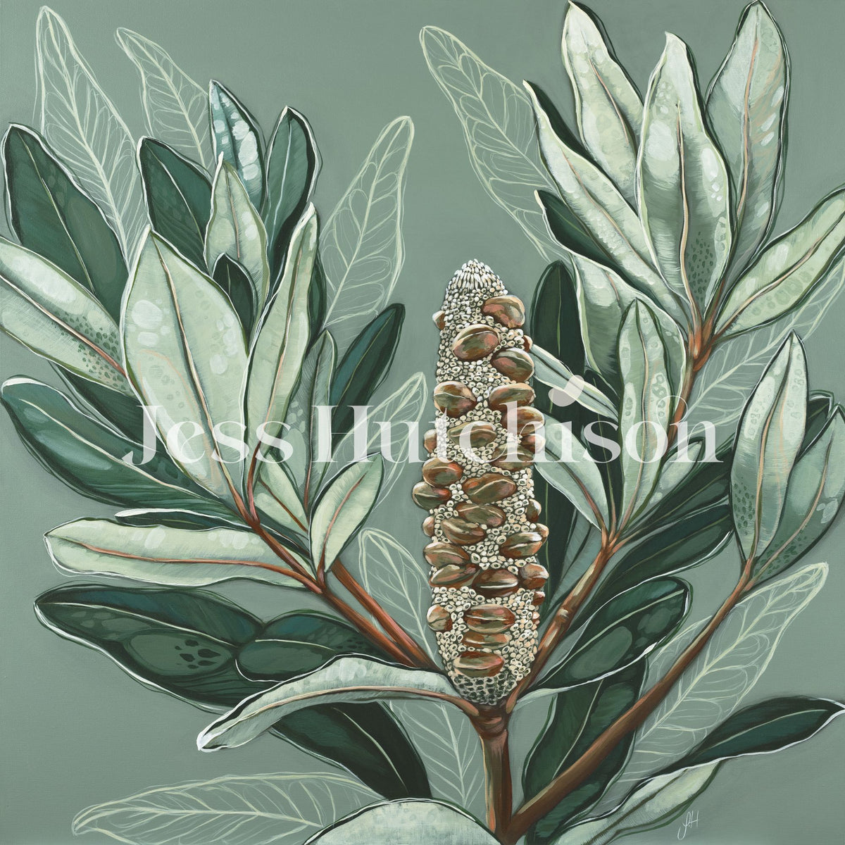 Banksia Heart Mini Print