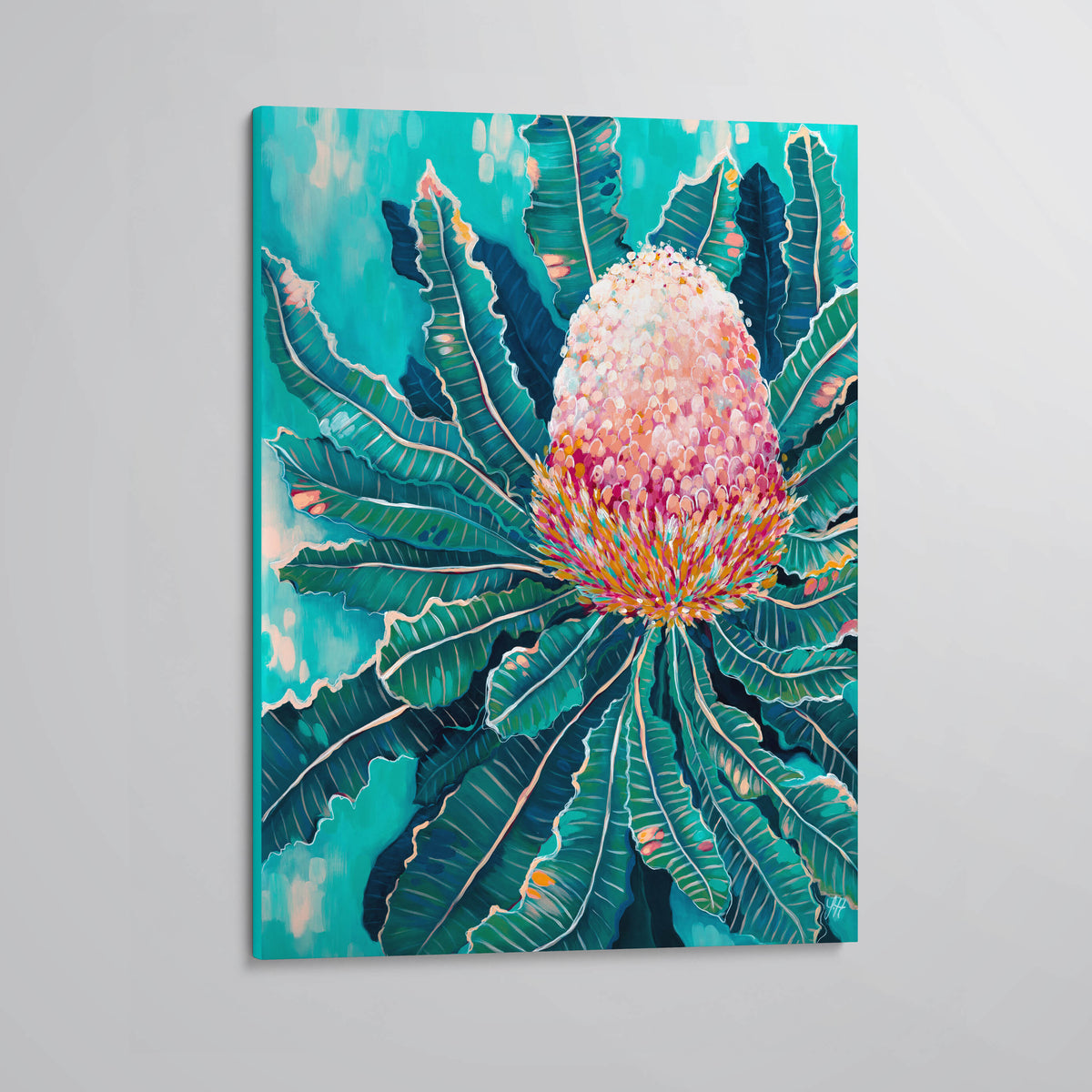 &#39;Blooming Banksia&#39; canvas print