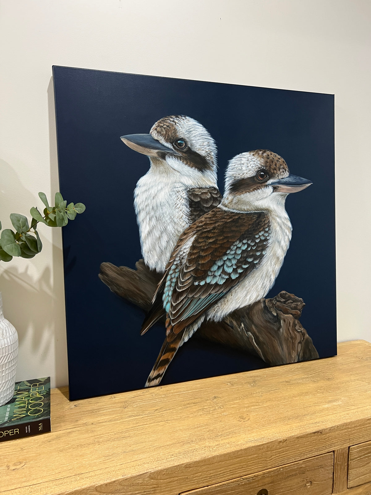 ‘Where you are’ Kookaburra framed original artwork