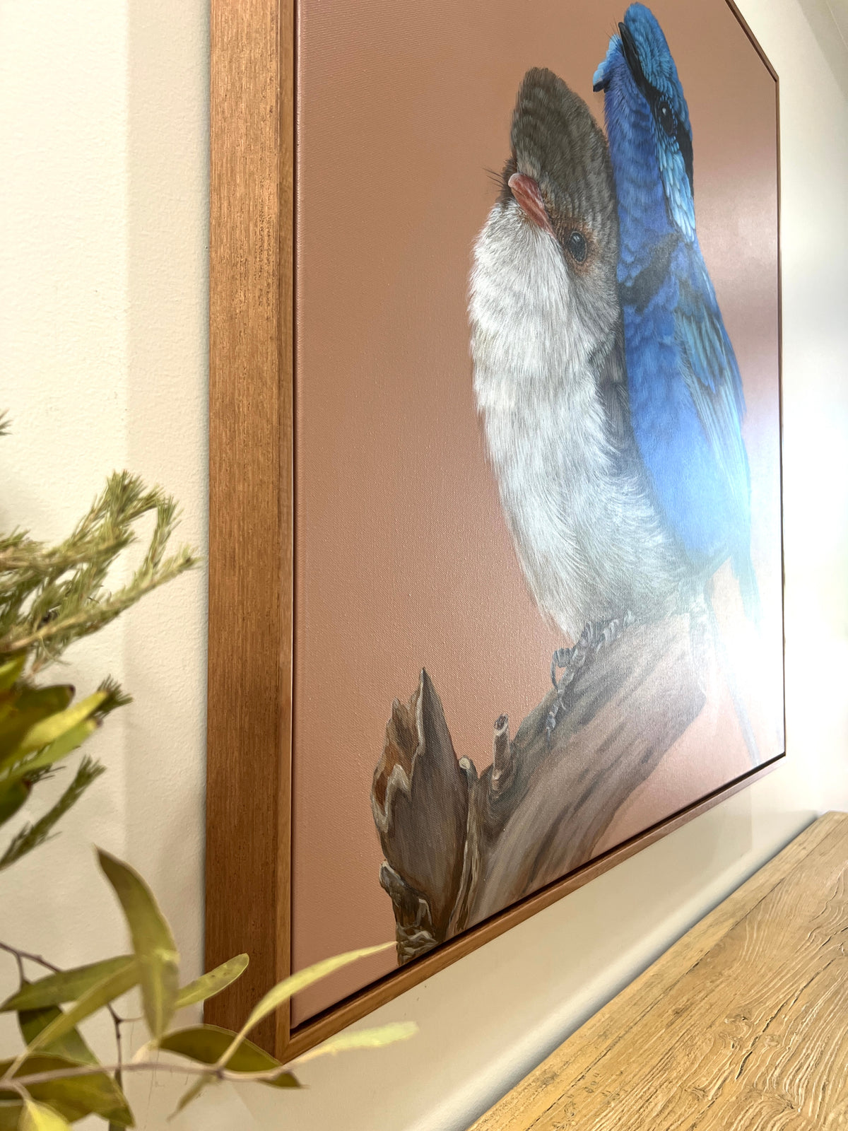 ‘Fred and Ginger’ Splendid Fairy-wren pair framed original artwork