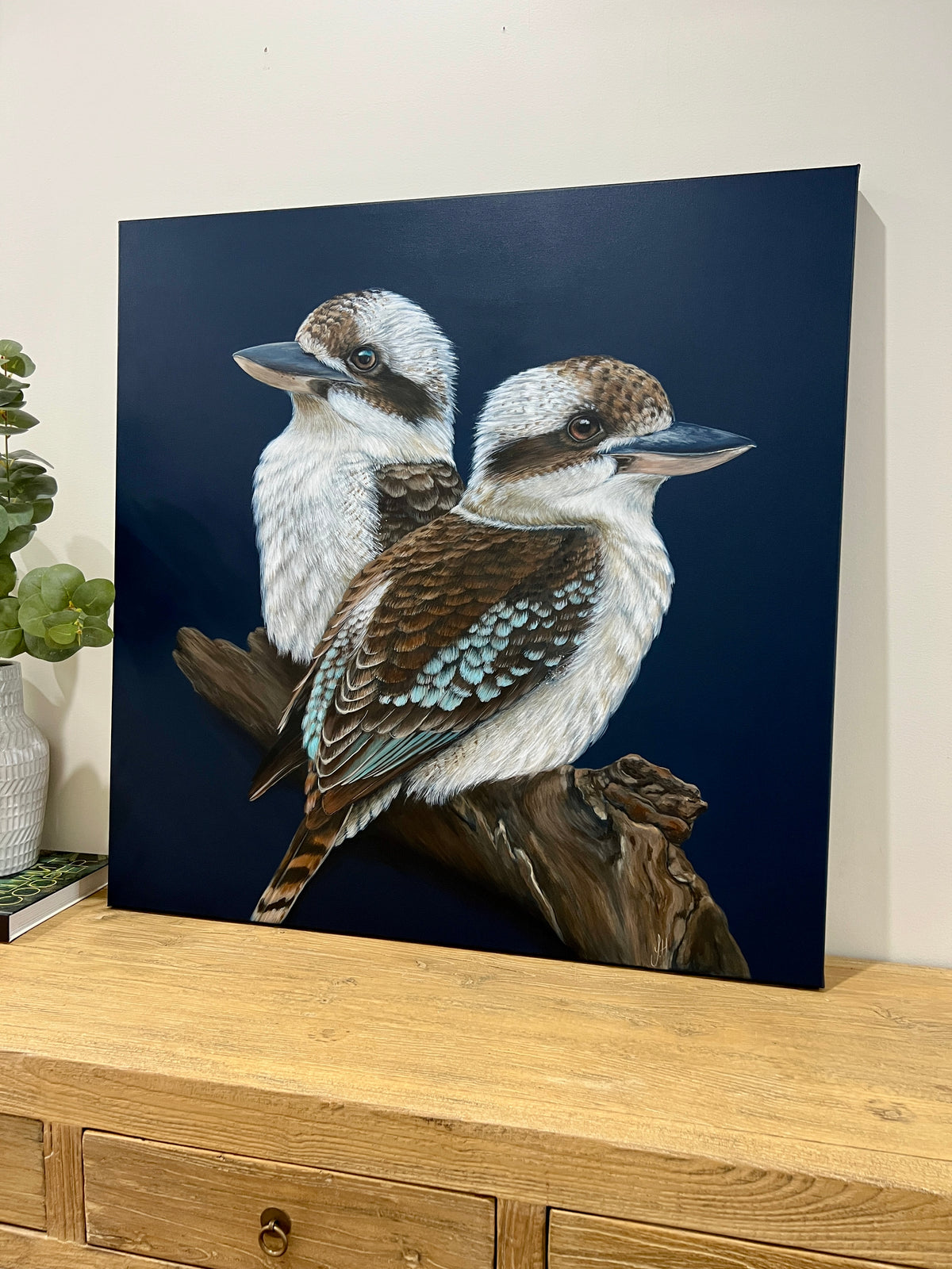 ‘Where you are’ Kookaburra framed original artwork