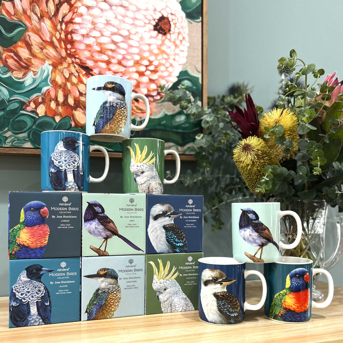 Ashdene Modern Birds Mugs