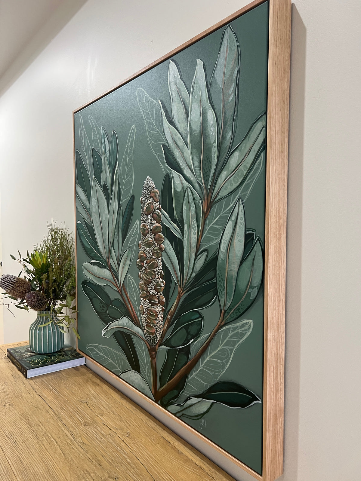 ‘Banksia Heart’ framed original artwork