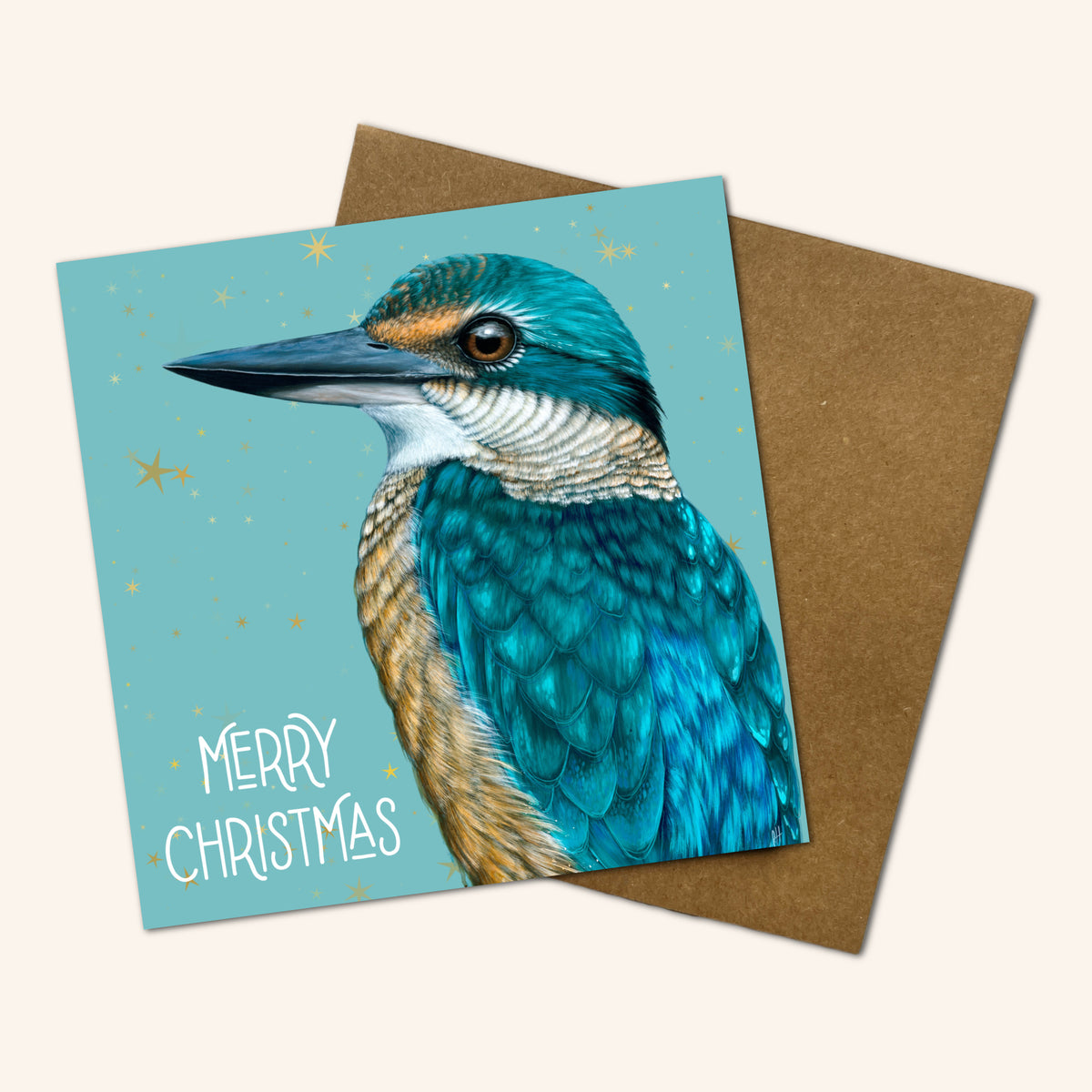 Iluka the Sacred Kingfisher Christmas Card
