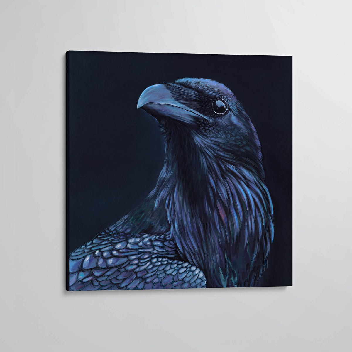 &#39;Poe&#39; the Raven canvas print