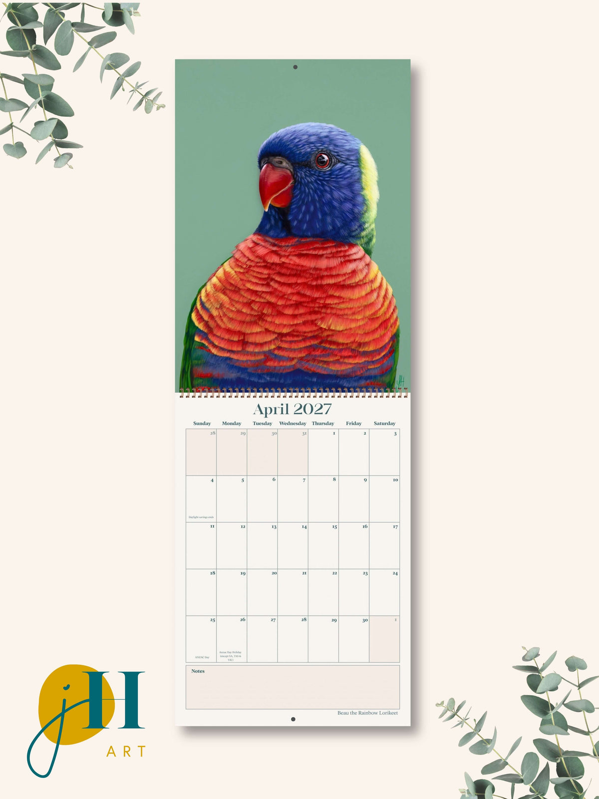 PRE-ORDER A4 size 2027 Premium Art Calendar