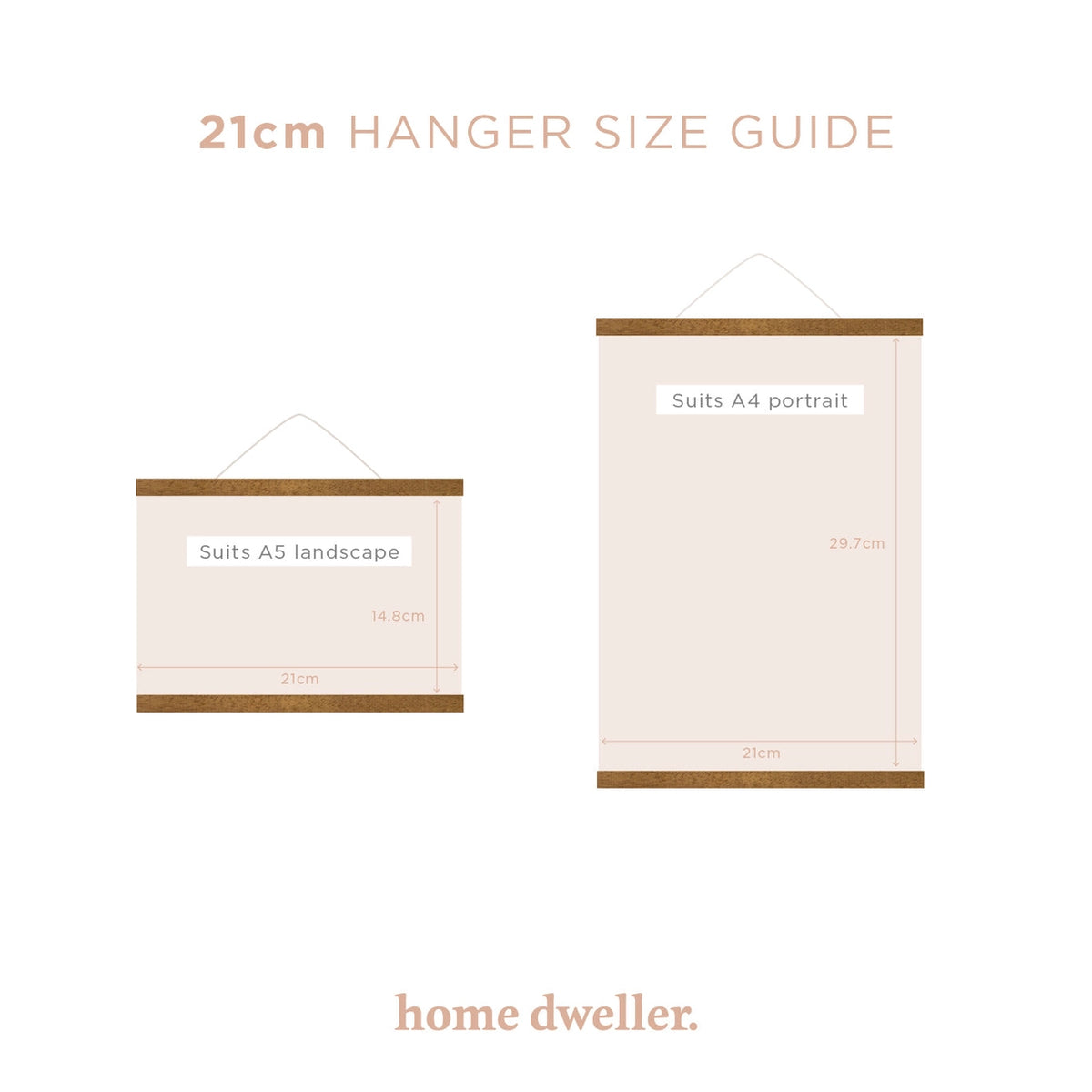 21cm magnetic print hanger for A4 calendar page display PRE-ORDER