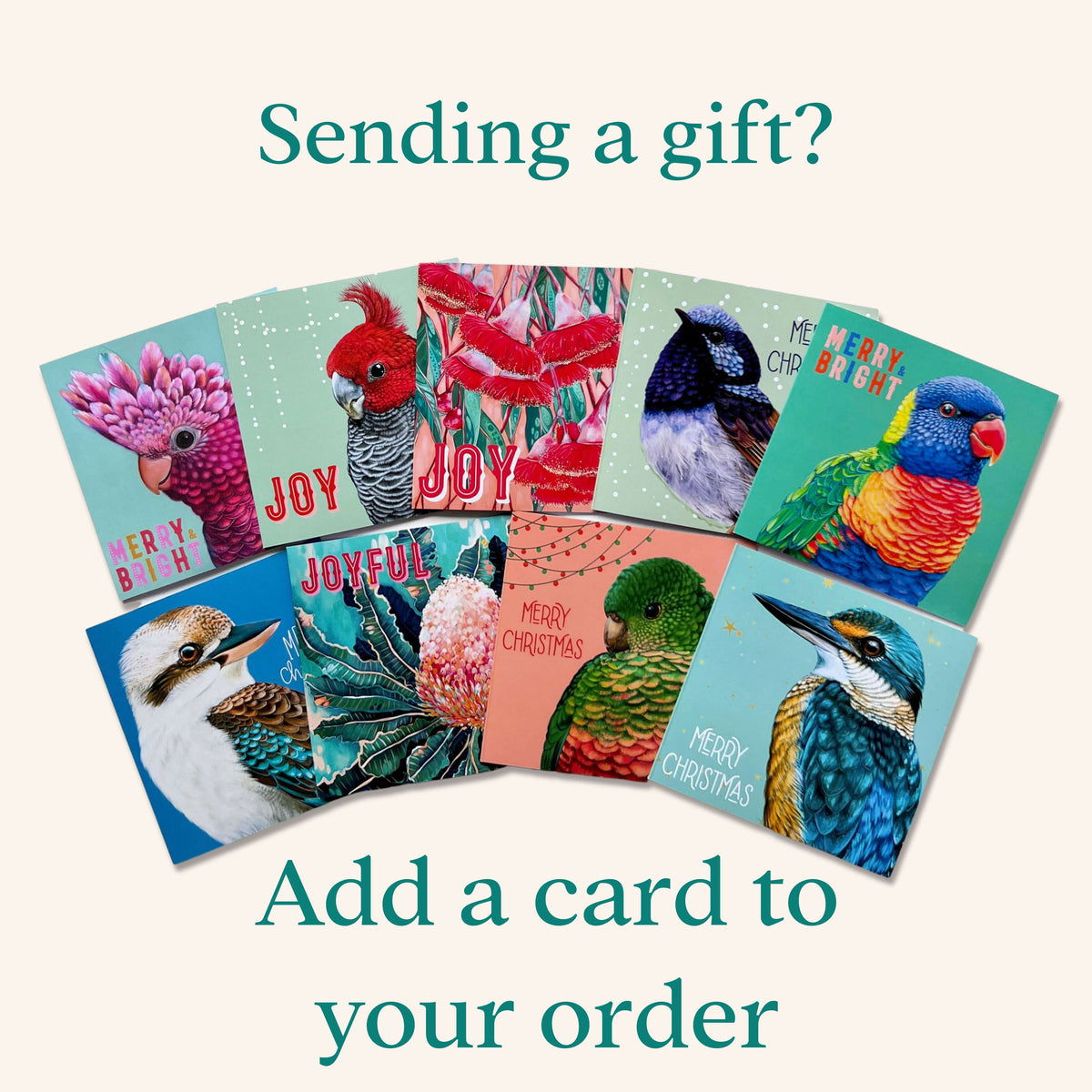 Add a card to your order