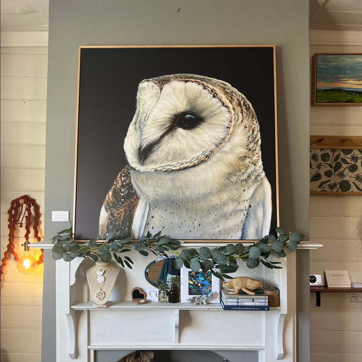 Luna The Barn Owl canvas print
