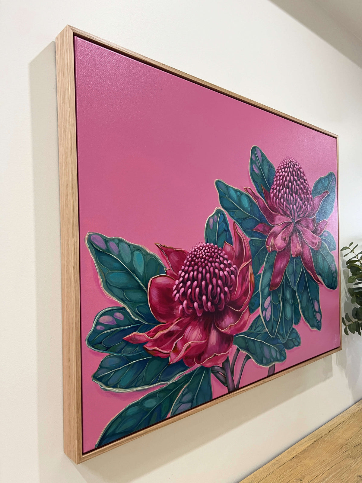 &#39;Waratah Dreams&#39; original framed artwork