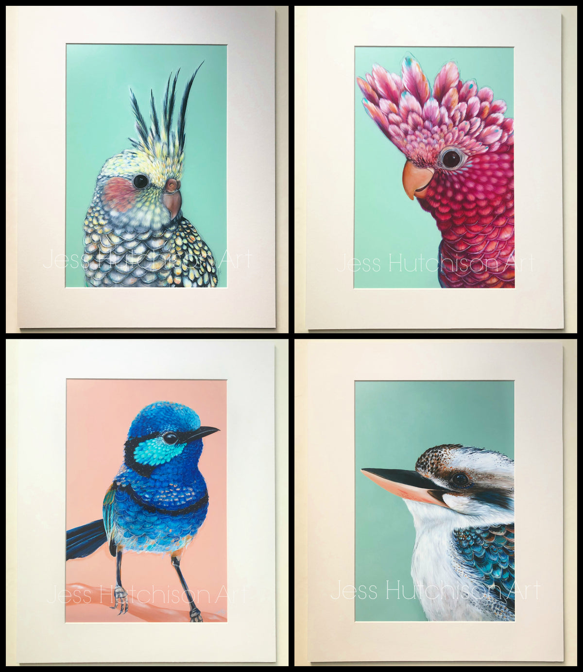 Large matted print set