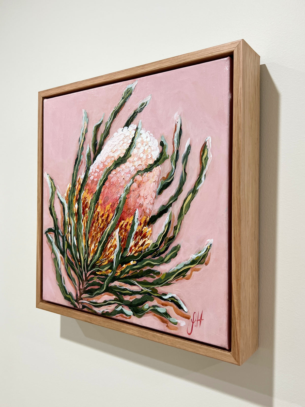 &#39;Summer Banksia&#39; Original framed artwork